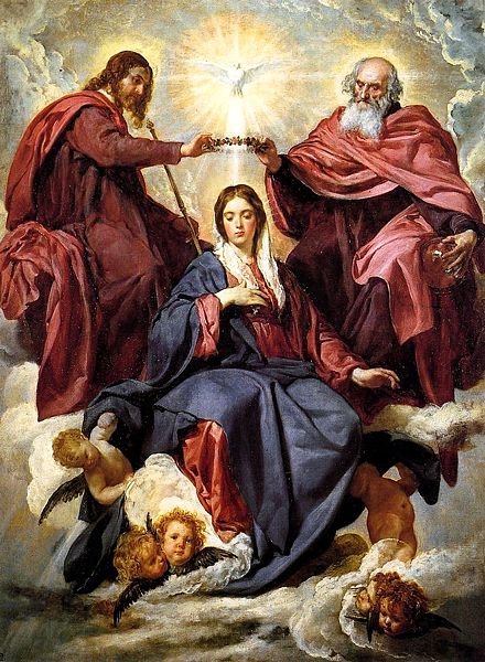 Марию коронует Святая Троица - Диего Веласкес.jpg